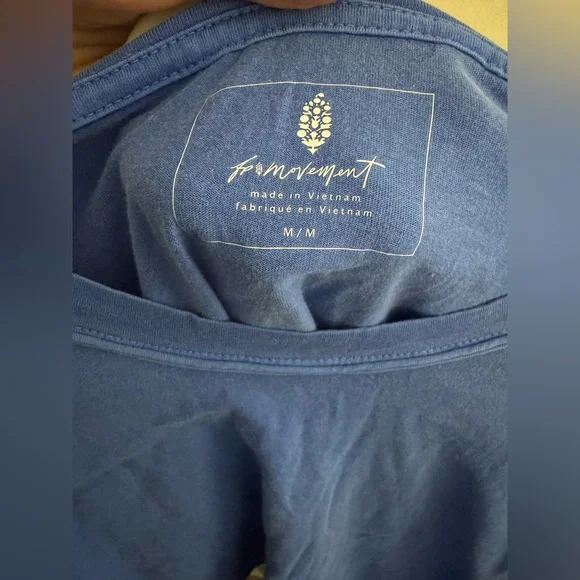 Free People Movement Inspire Tee NWT Blue Indigo - Picture 10 of 11